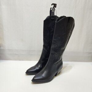 Madden NYC Western Style Cowgirl Boot Sz 7.5 Performance Insole Faux Leather NWT